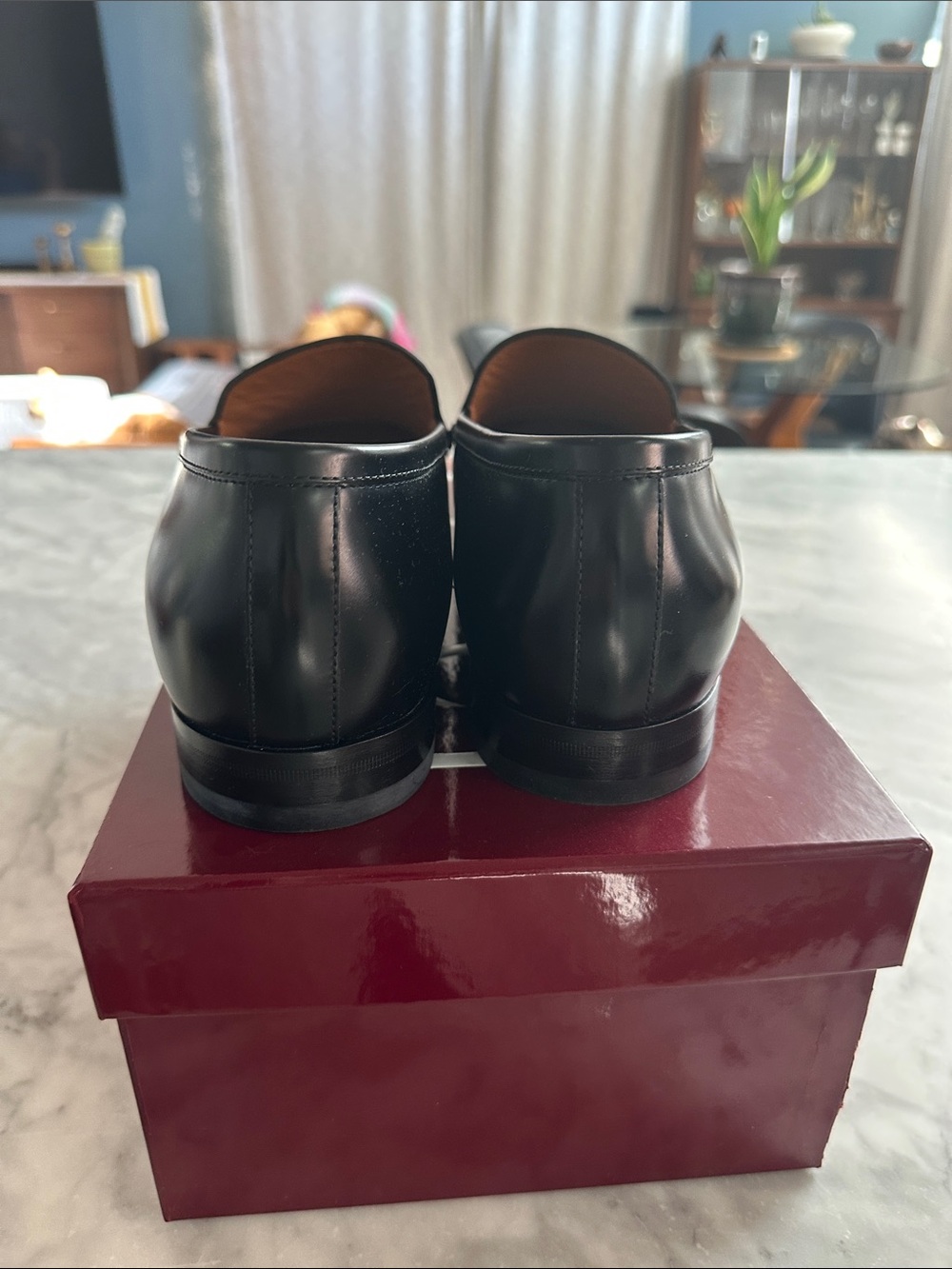 Gucci Princeton Black Leather Horsebit Loafers size 12.5 but fit like 14-14.5 - Picture 5 of 8